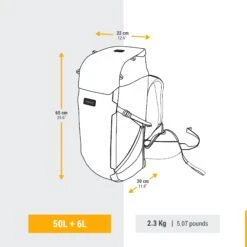 MEN’S TRAVEL TREKKING BACKPACK TRAVEL 900 50+6 L WITH SUITCASE OPENING 16 MEN’S TRAVEL TREKKING BACKPACK TRAVEL 900 50+6 L WITH SUITCASE OPENING -Outdoor Camping Store k00098c9abe81ff0b556ccc914d17294b