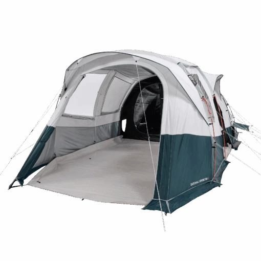 Quechua 6 Man Blackout Tent With Poles - Arpenaz 6.3 F&B