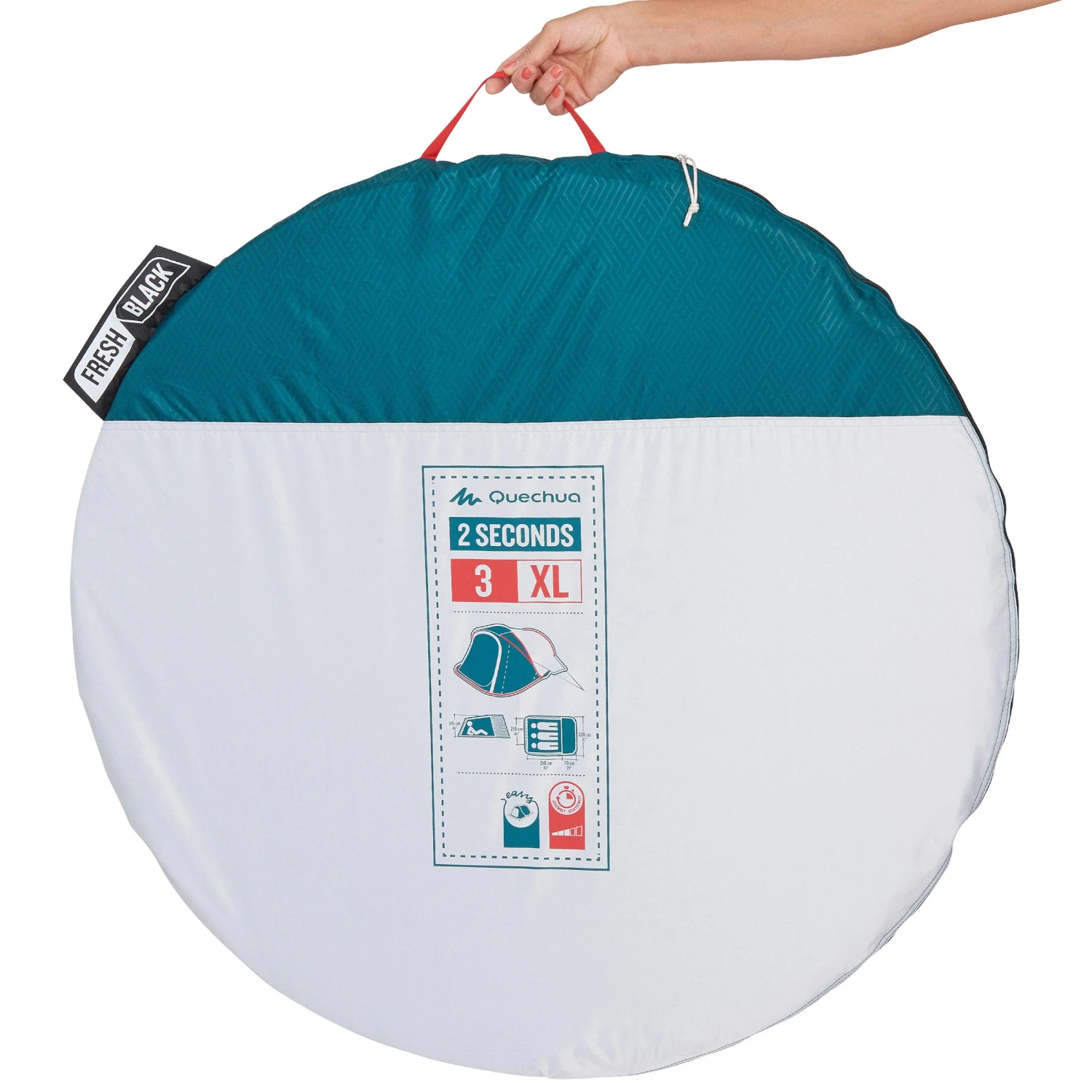 Quechua 3 Man Pop-Up Blackout Tent 5 Quechua 3 Man Pop-Up Blackout Tent - Image 3