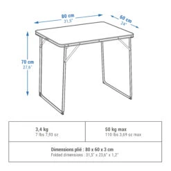 Quechua FOLDING CAMPING TABLE – 2 TO 4 PEOPLE 25 Quechua FOLDING CAMPING TABLE – 2 TO 4 PEOPLE -Outdoor Camping Store k4080b7028c9fd78111c4dd7a6ae13060