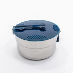 Quechua Hiker's Camping Stainless Steel Cooking Set MH100 4 Person (2.6 L) -Outdoor Camping Store k73fcf6f46345e0083dd43cbea33b70e4