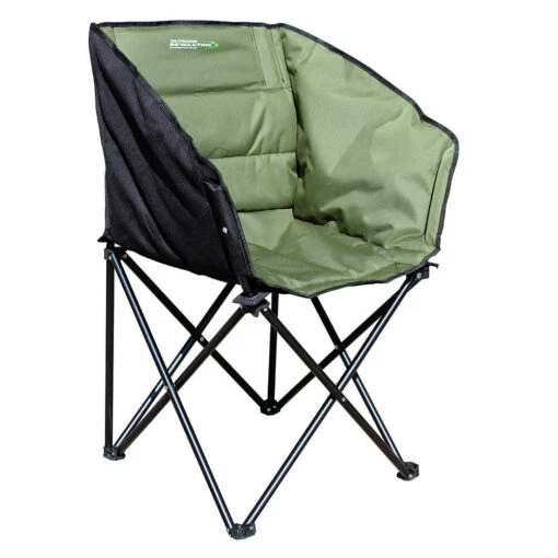 Tub Chair Dark Green And Black