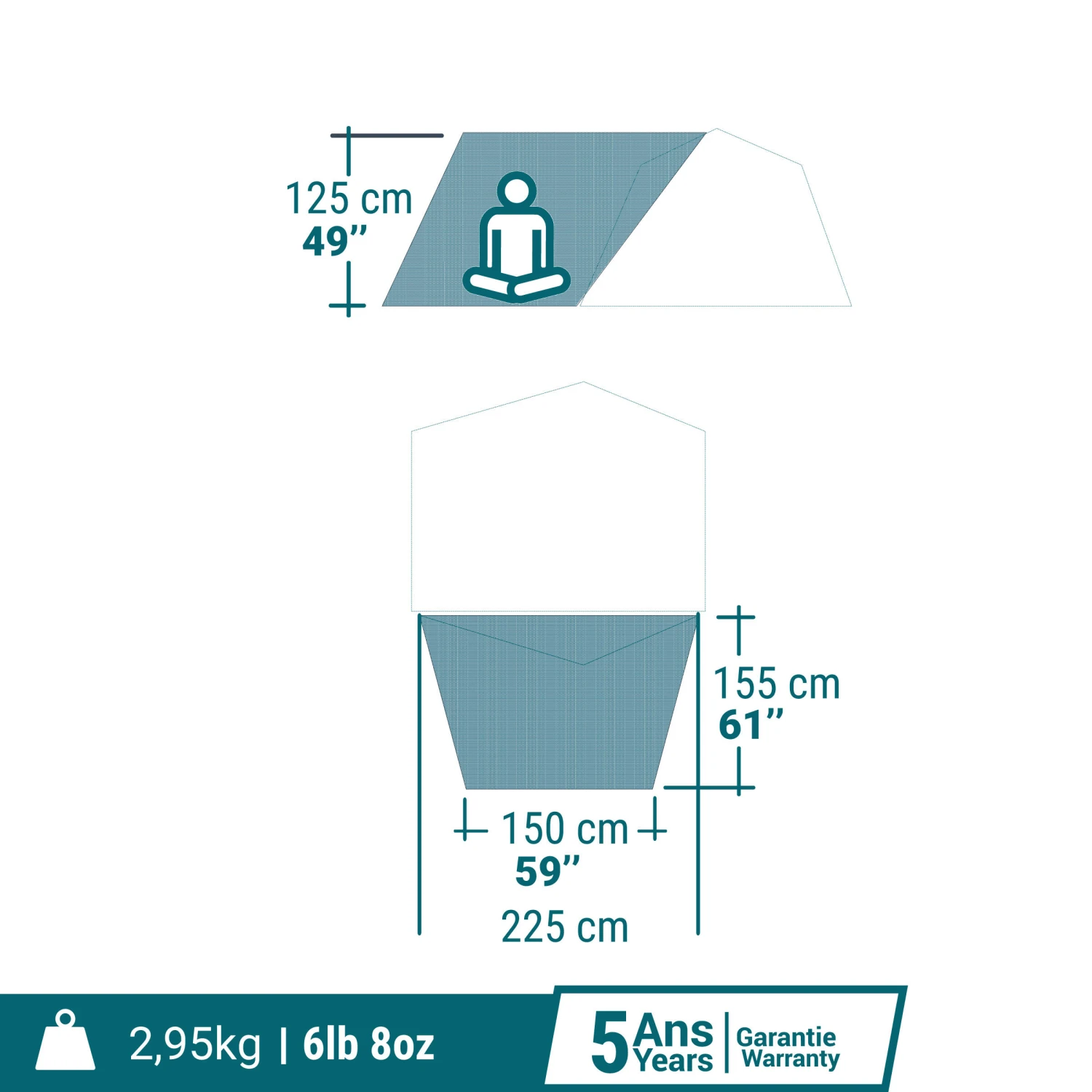 Quechua Camping Awning - 2 Seconds EASY - Fresh 4 Quechua Camping Awning - 2 Seconds EASY - Fresh - Image 2