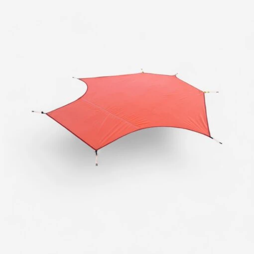 Ultralight Tent Groundsheet For 3 People - Orange