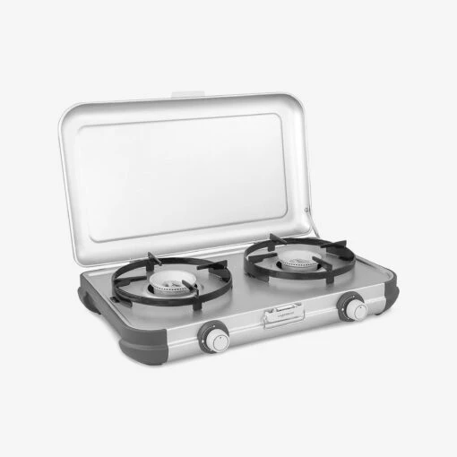 Campingaz 2 Hob Camping Stove Kitchen Kit CV, With Hose And Regulator