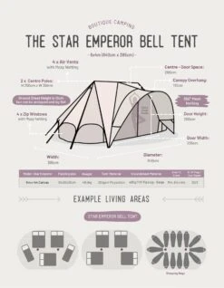 Star Emperor Bell Tent -Outdoor Camping Store kd7fead289650f6d0e4ac370cd50bb2d5